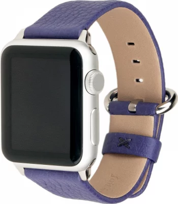 Ремешок для Apple Watch 38/40 мм, теленок, сиреневый(Ремешок для Apple Watch 38/40 мм, теленок, сиреневый)