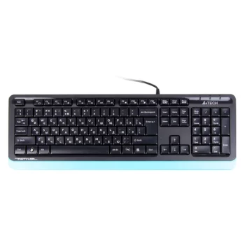 Клавиатура A4 Fstyler FK10, USB, черный + синий [fk10 blue]