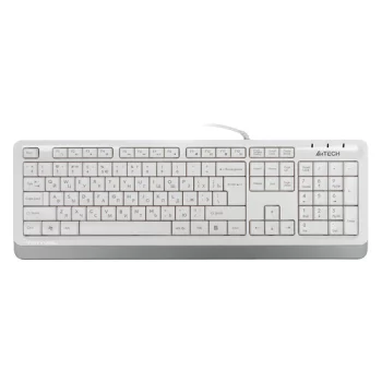 Клавиатура A4 Fstyler FK10, USB, белый серый [fk10 white]