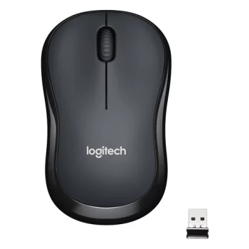 Мышь LOGITECH M220, оптическая, беспроводная, USB, темно-серый [910-004878]