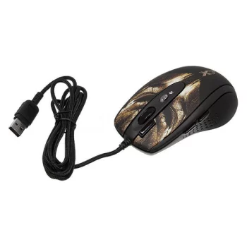 Мышь A4 XL-750BH, игровая, лазерная, проводная, USB, рисунок