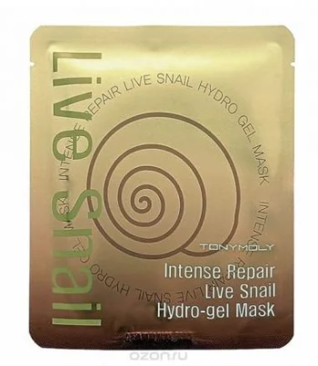 TonyMoly Гидрогелевая маска Intense Repair Live Snail Hydro-gel Mask, 25 гр